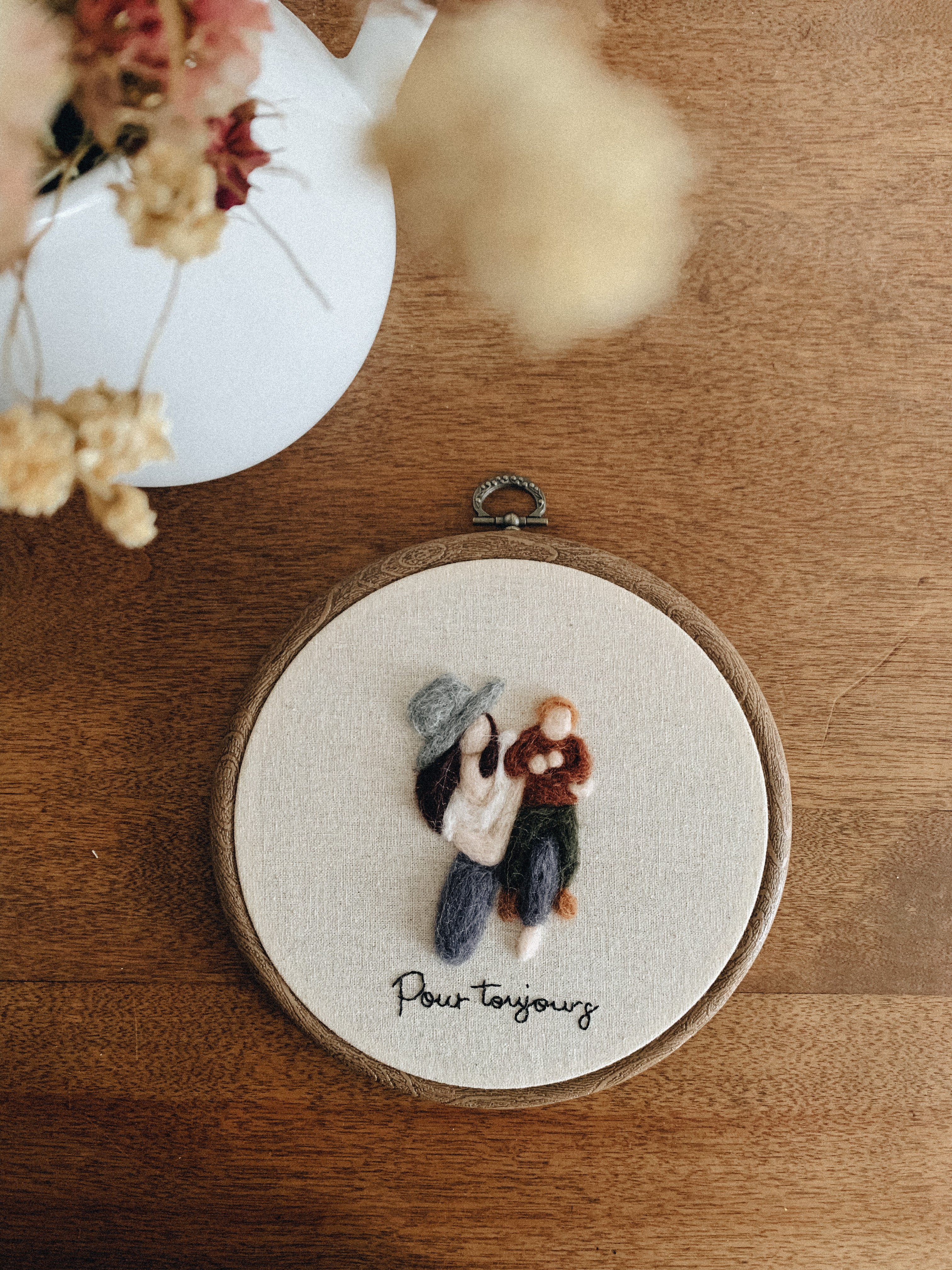 Portrait en feutrine