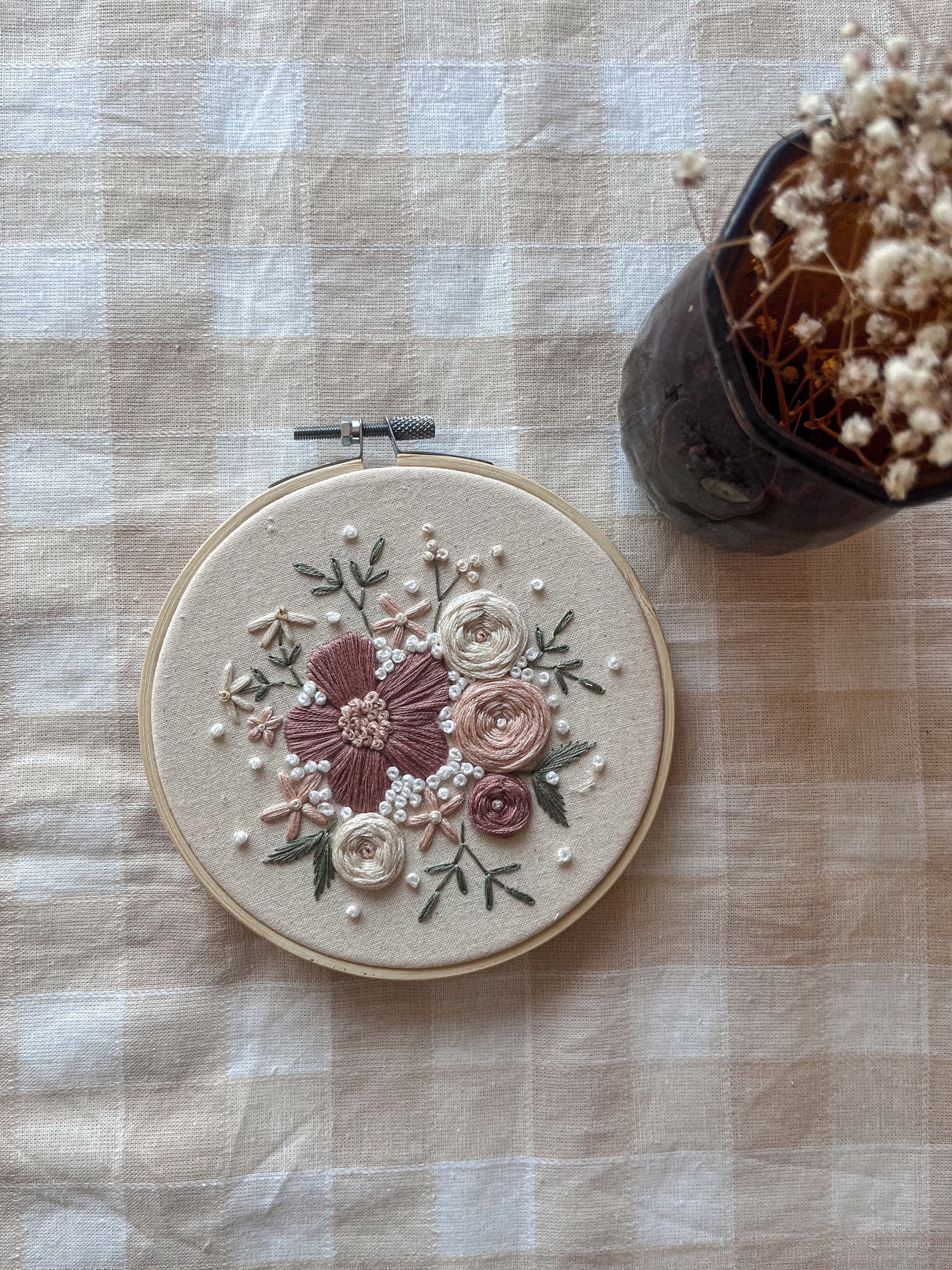 Broderie - Centre floral