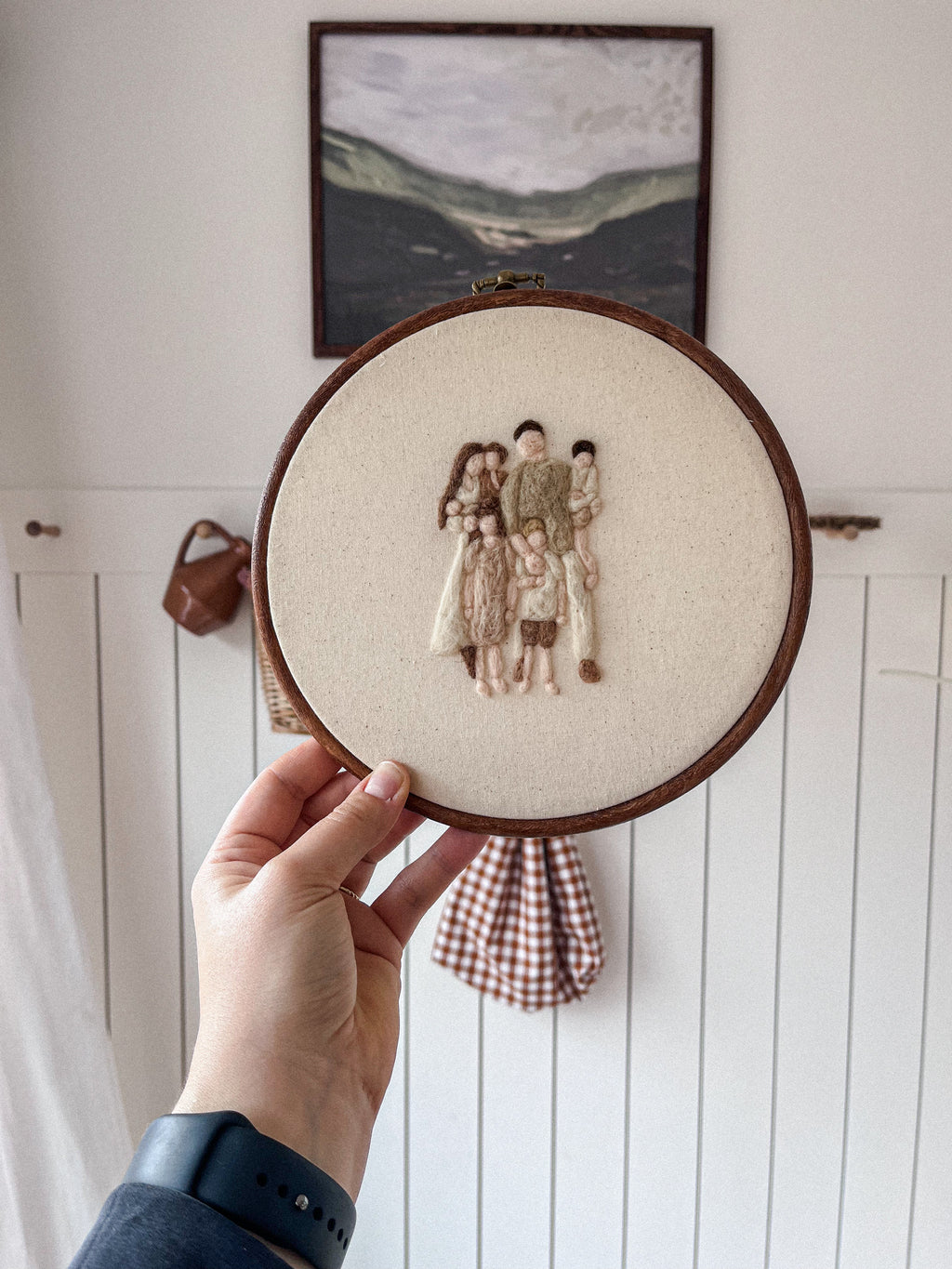 Portrait en feutrine