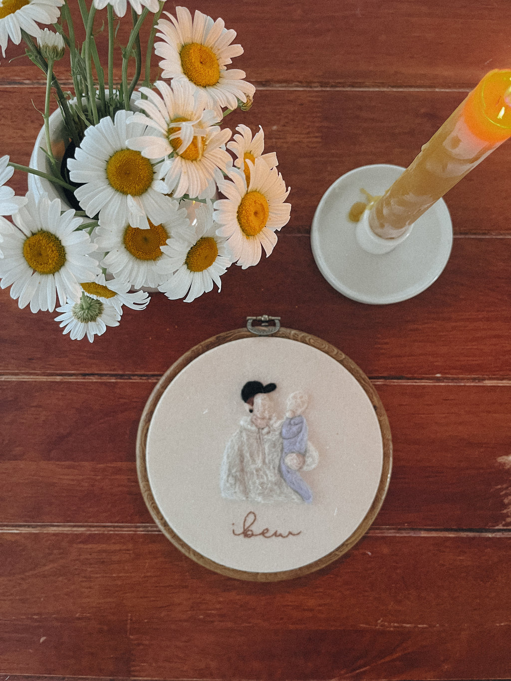 Portrait en feutrine