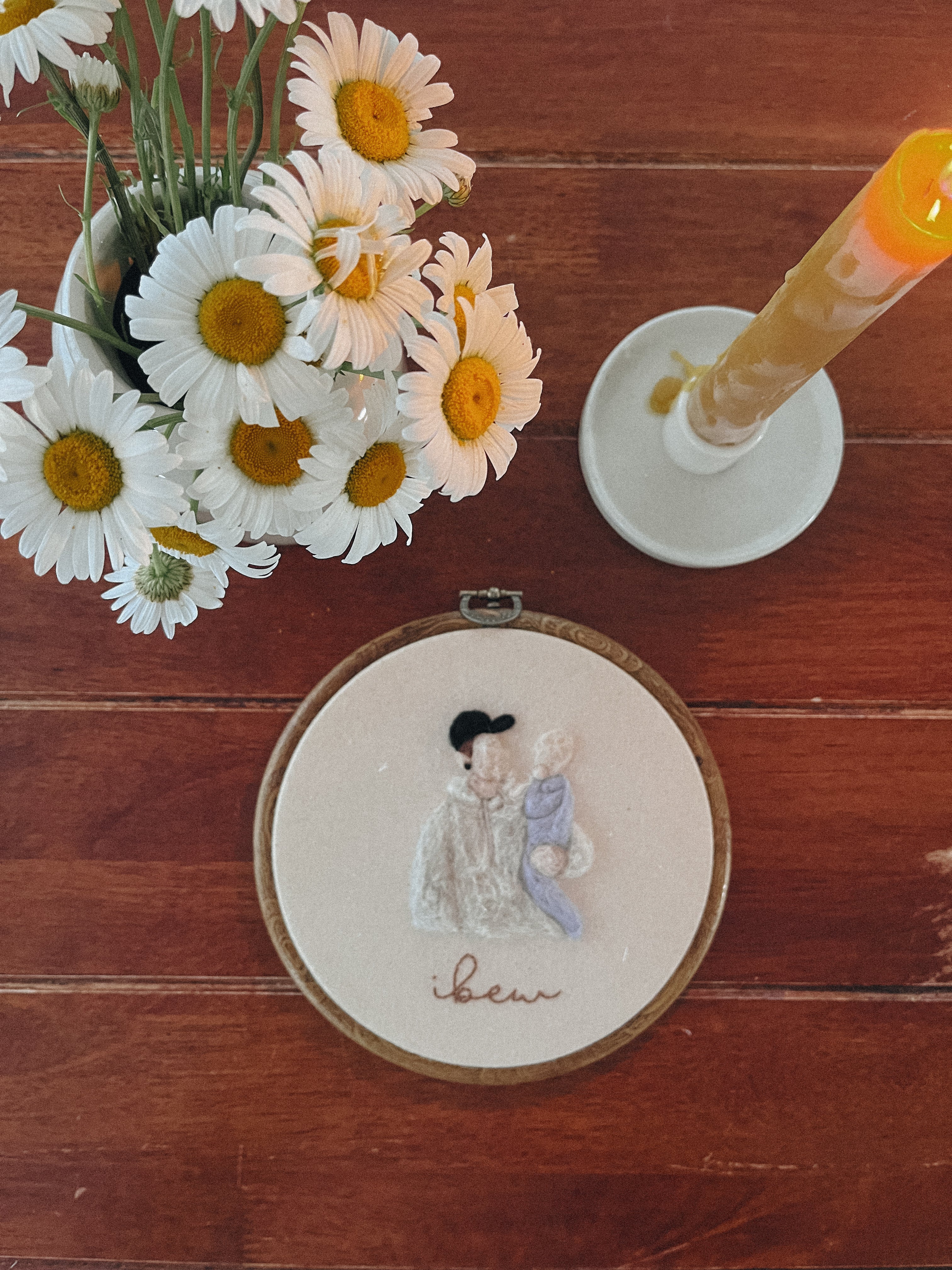 Portrait en feutrine