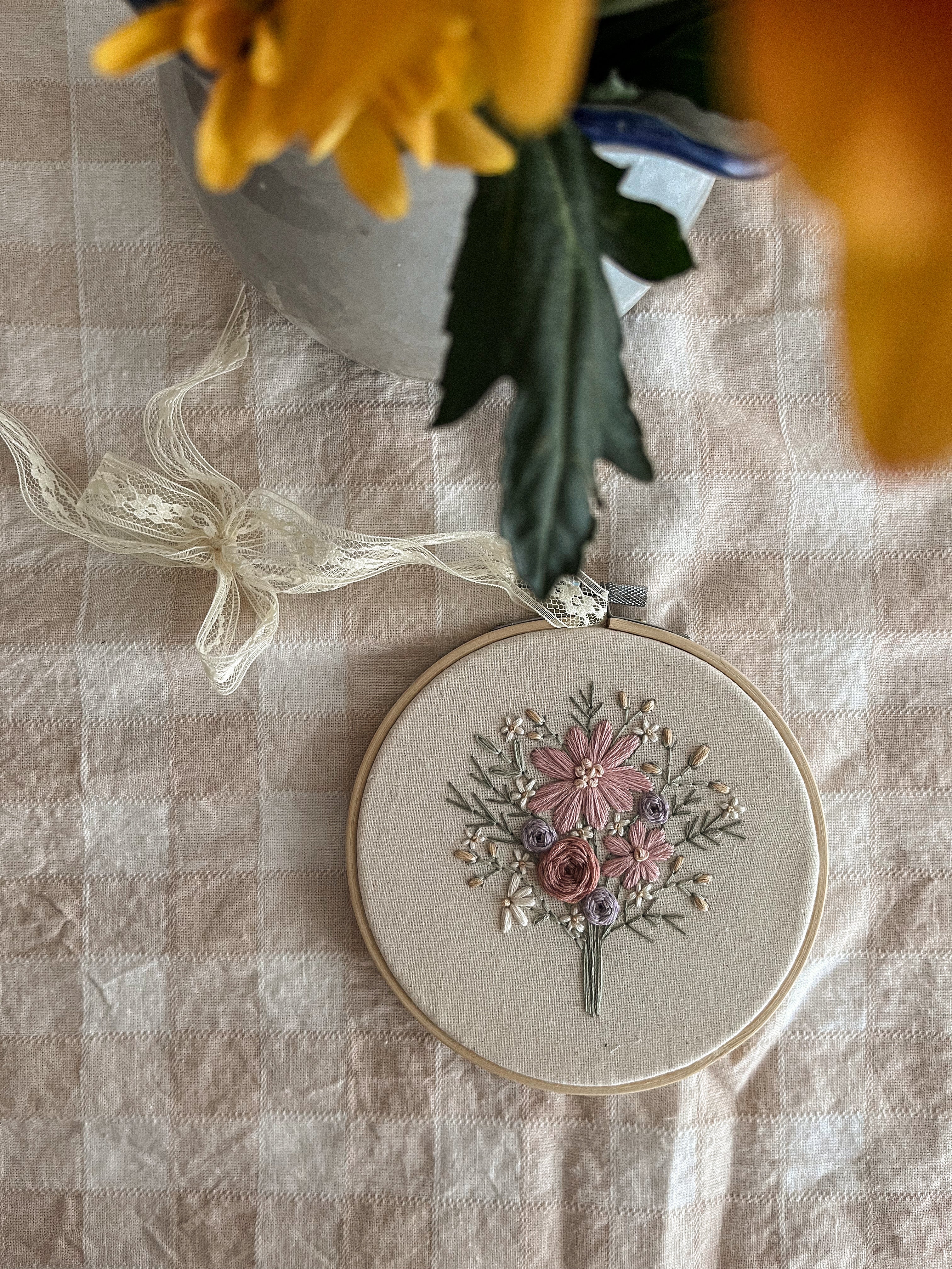 Broderie bouquet