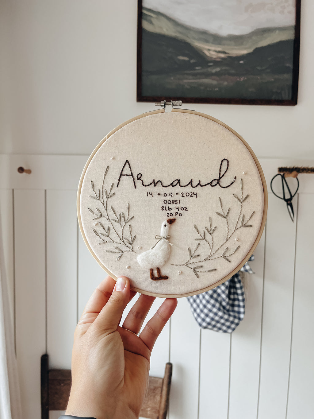 Broderie de naissance