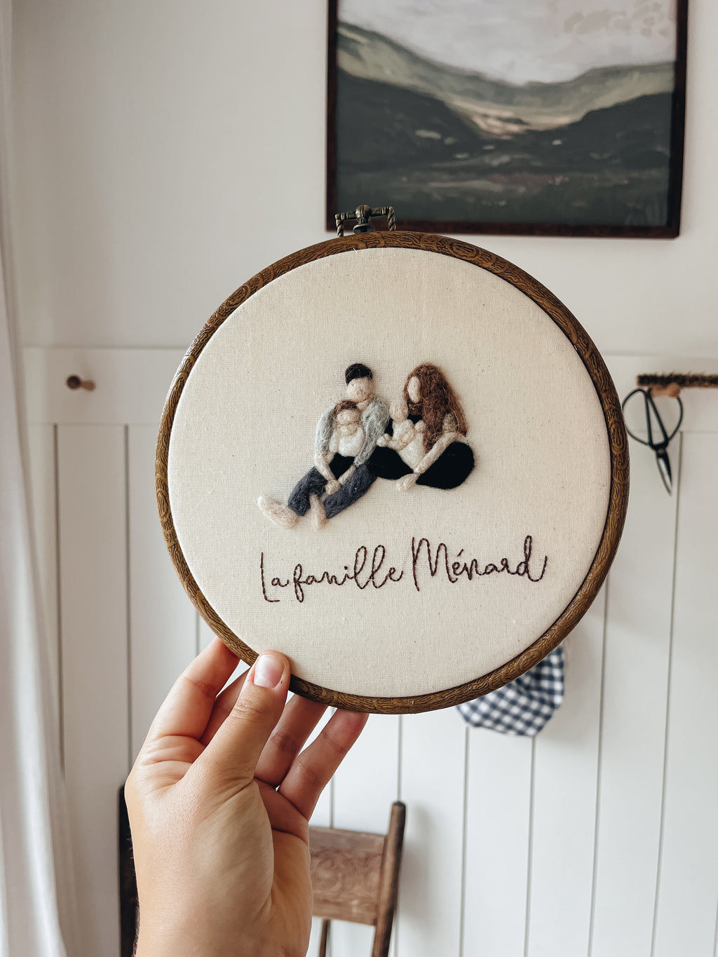 Portrait en feutrine