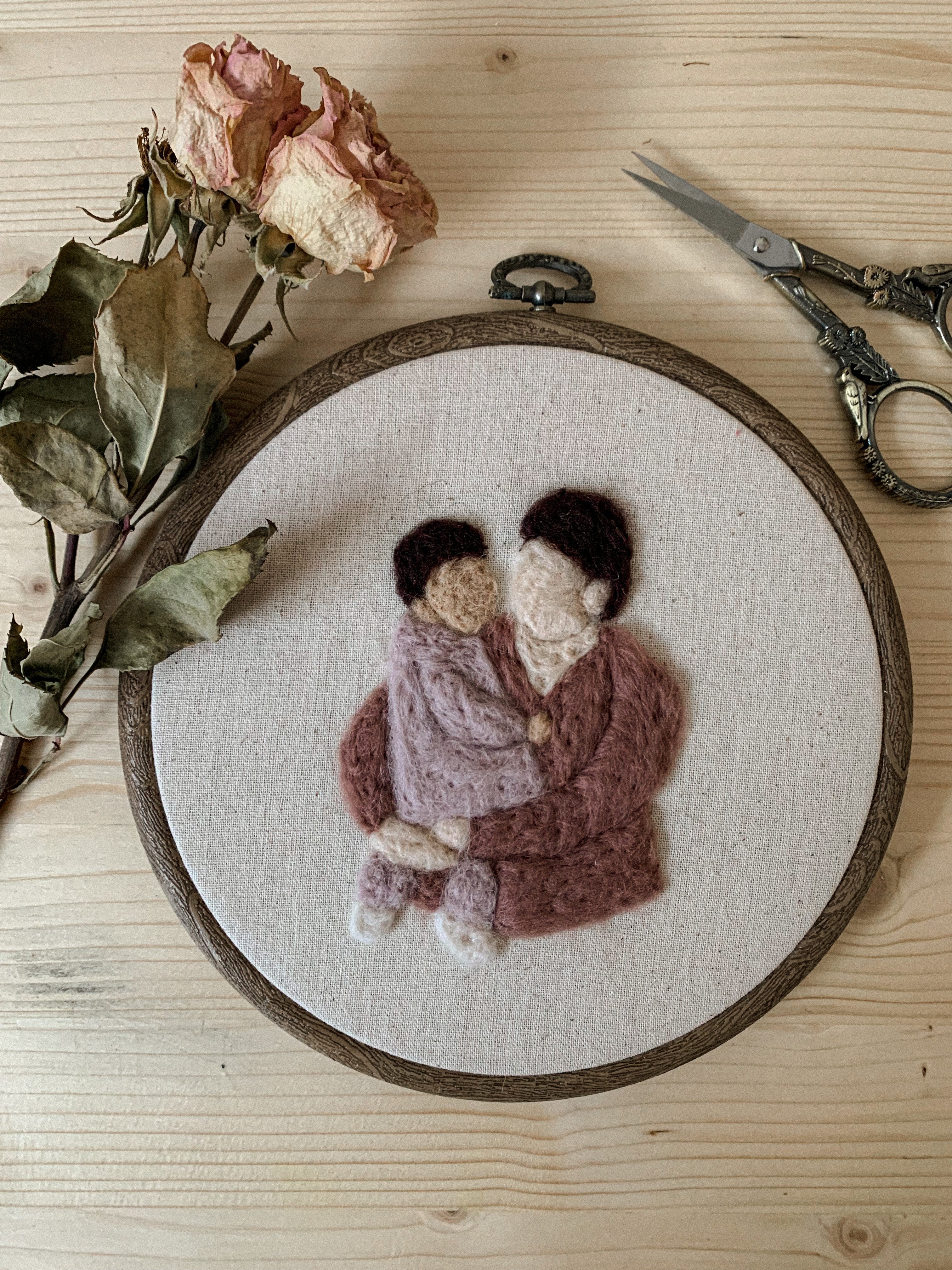 Portrait en feutrine