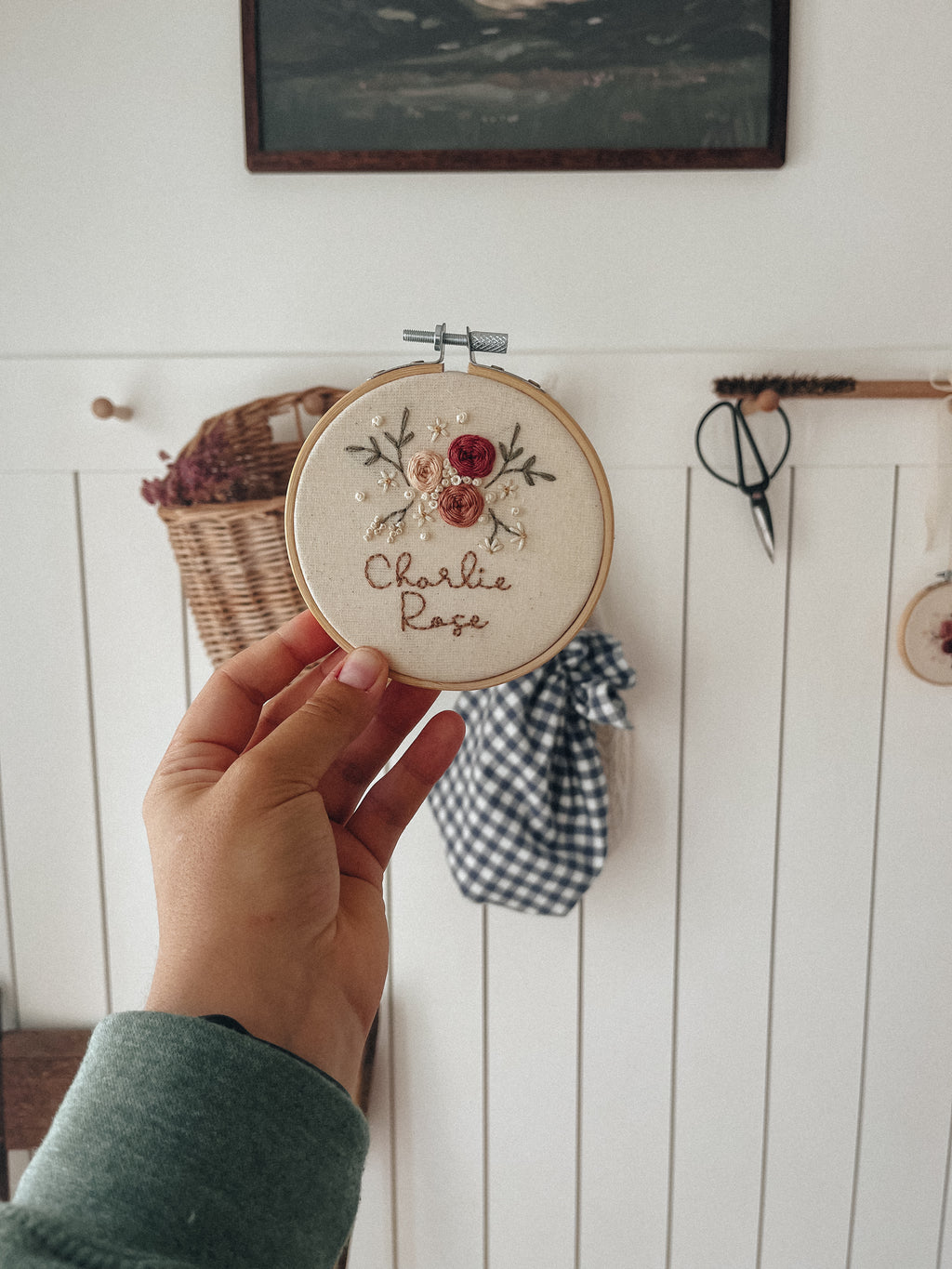 Prénom + quelques petites broderies
