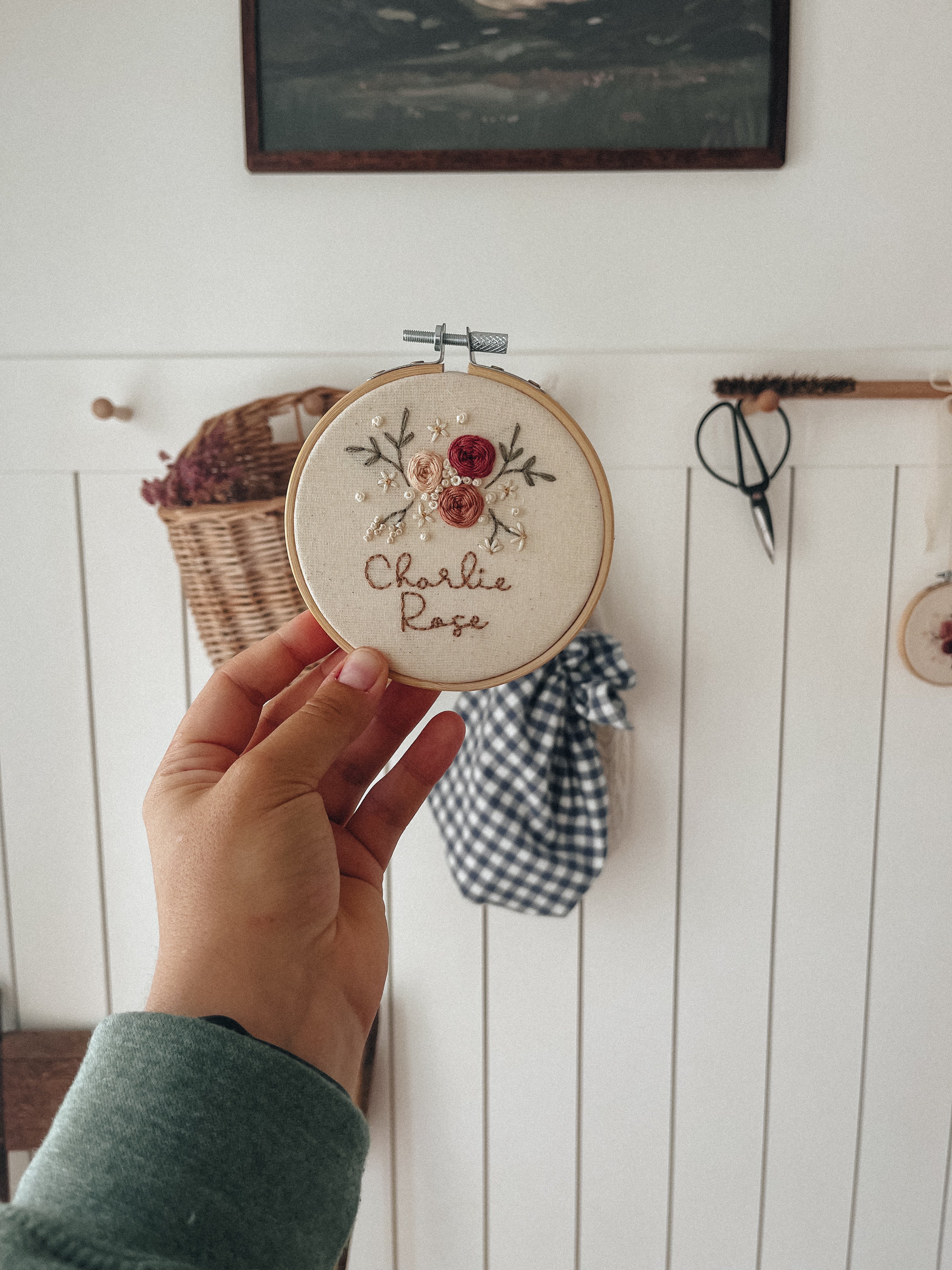 Prénom + quelques petites broderies