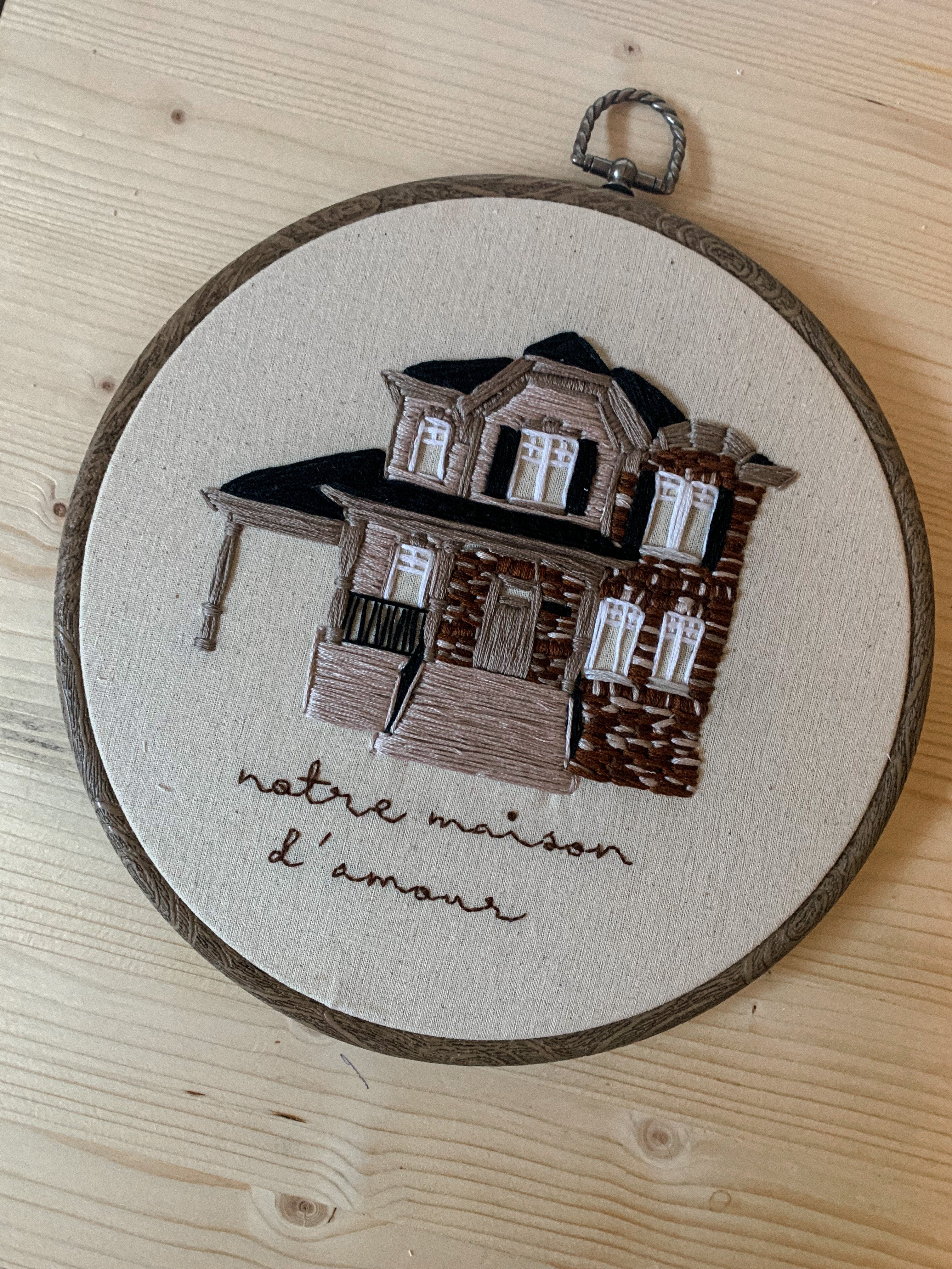 Maison brodée