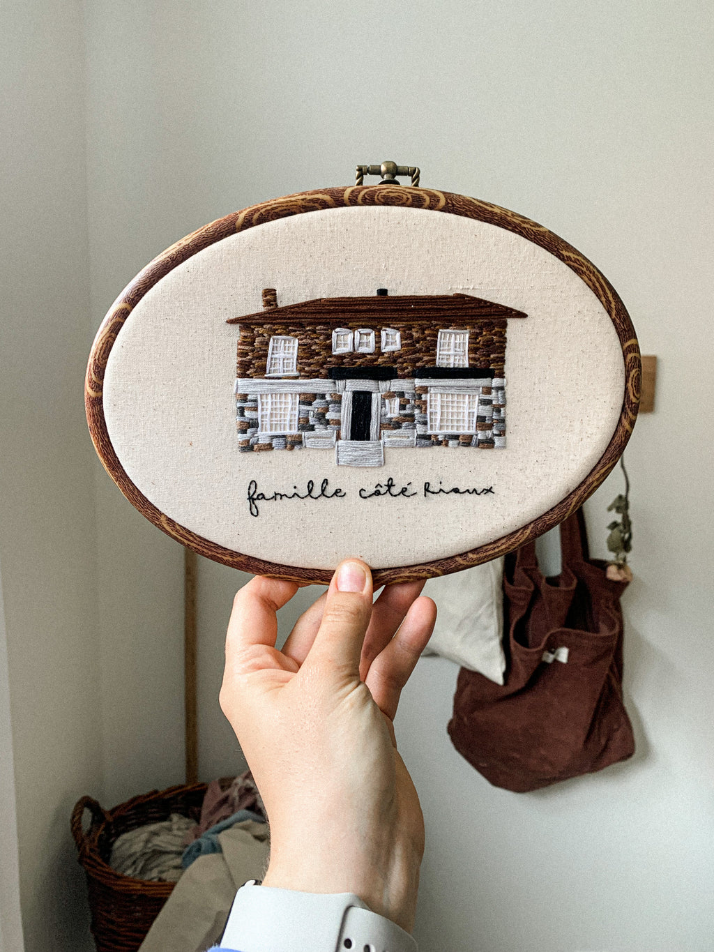 Maison brodée