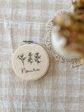Broderie - Trio de fleurs
